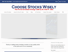 Tablet Screenshot of choosestockswisely.com